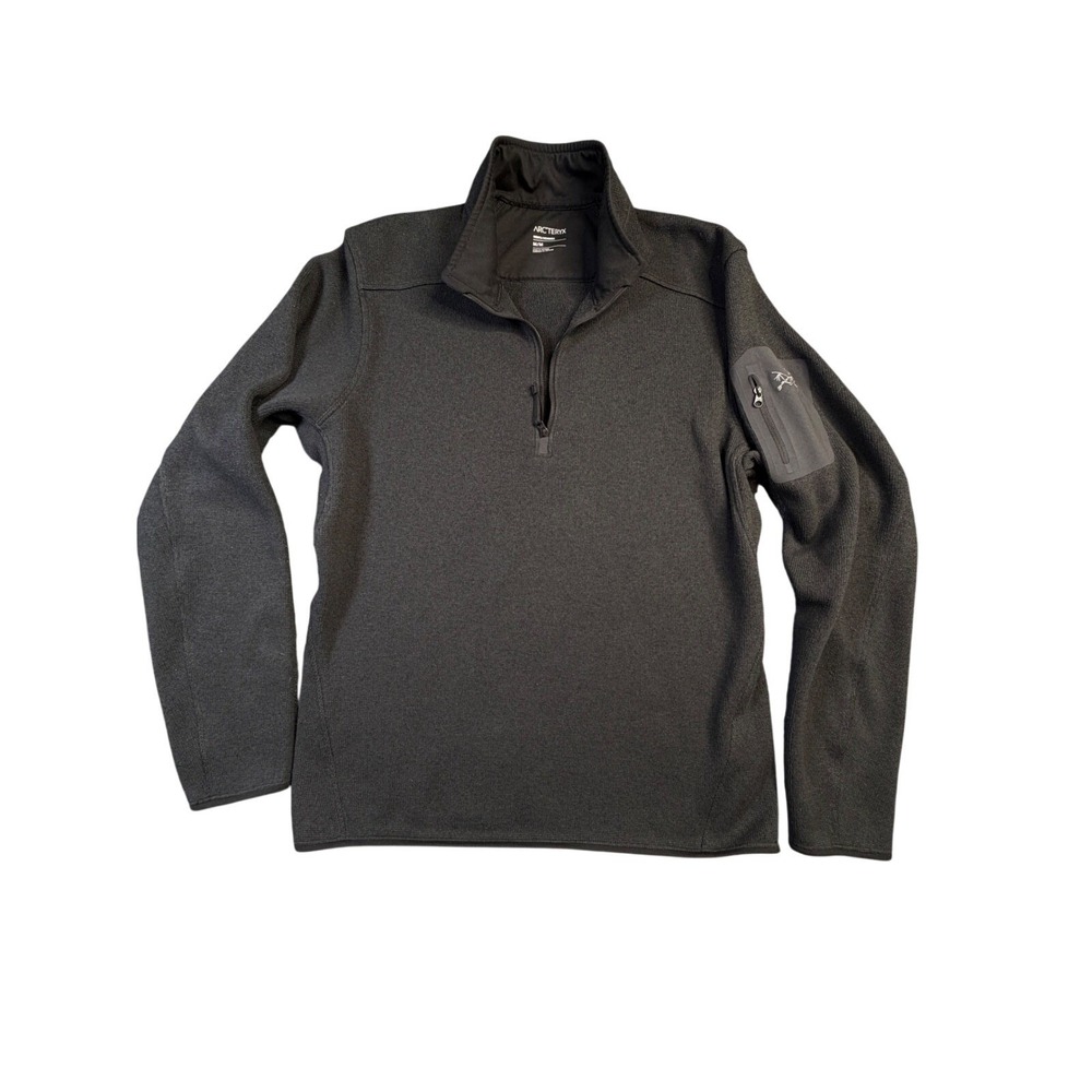 Arcteryx Covert 1/2 Zip Fleece Pullover Mens Medium Charcoal Grey Heather Jacket